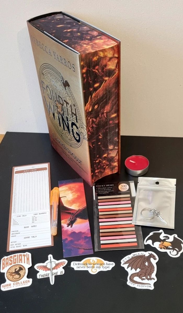 Box Fourth Wing Bucherbuchse german limited + Goodies - photo numéro 2