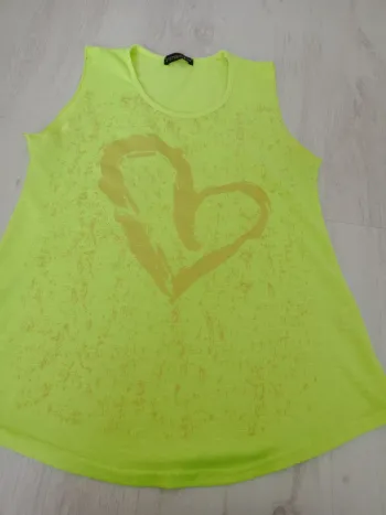 Débardeur jaune fluo