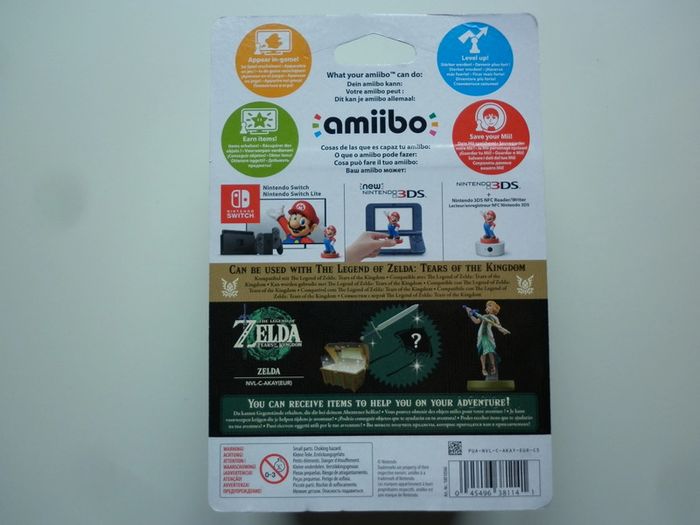 The Legend of Zelda tears of the kingdom Figurine Interactive Amiibo Wii U, Switch, 3DS - photo numéro 2