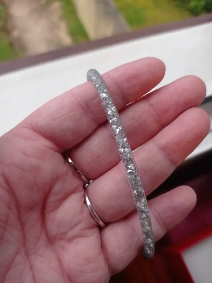 Bracelet femme petite pierre grise - photo numéro 3