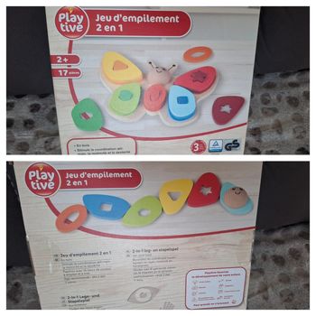 Jeux d empilement 2 en 1 papillon