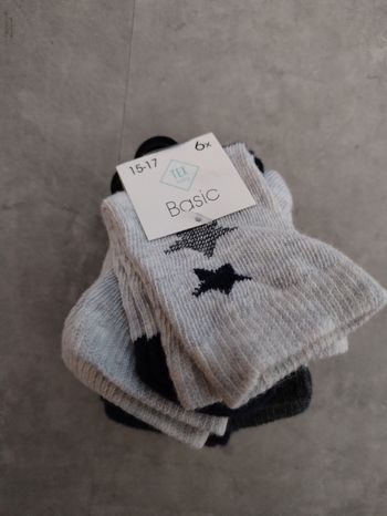 Lot 5 chaussettes neuves 15-17