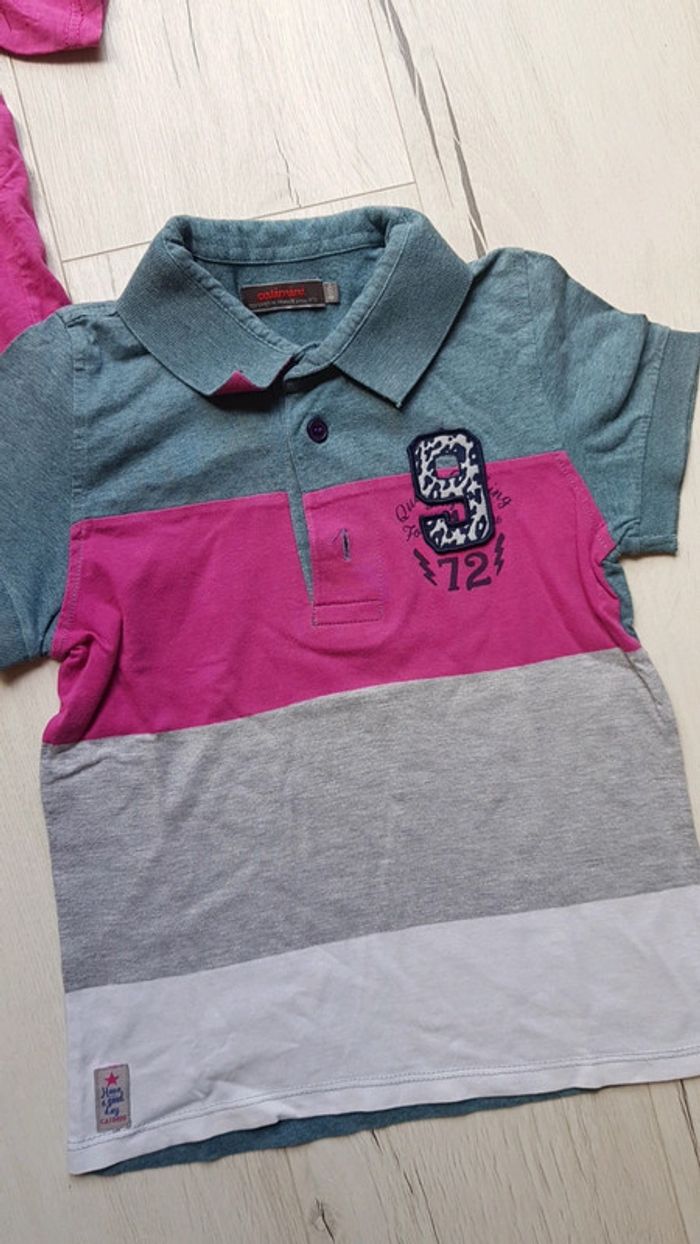 Lot de 2 tee shirts estivaux garçon 6ans catimini h&m - photo numéro 2