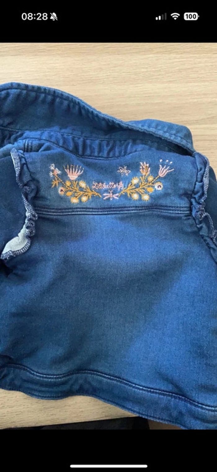 Veste jean moltoné - photo numéro 4