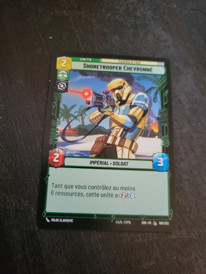 Carte Star Wars Unlimited Shoretrooper Chevronné