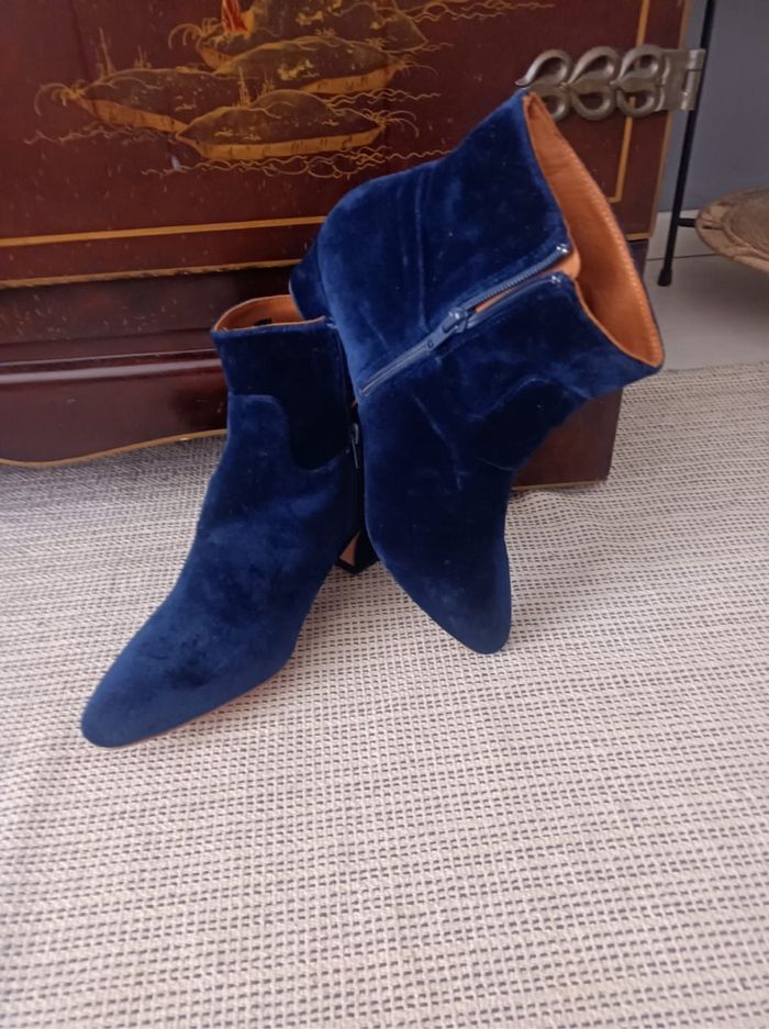 Bottines miista Bleu Roi – Taille 39 – Talons 6 cm - photo numéro 3