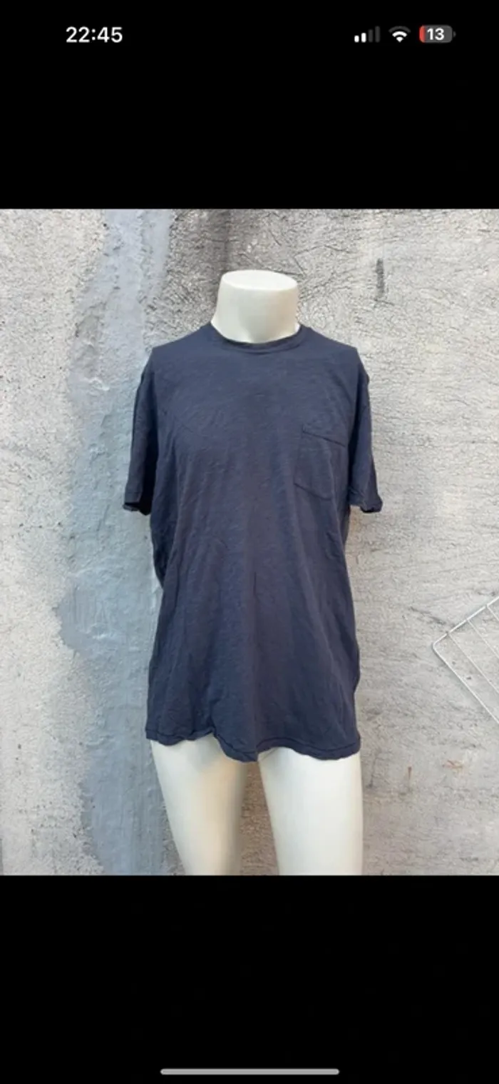: T-shirt Zadig & Voltaire Homme XL Coton - Crâne Camouflage Bleu Gris