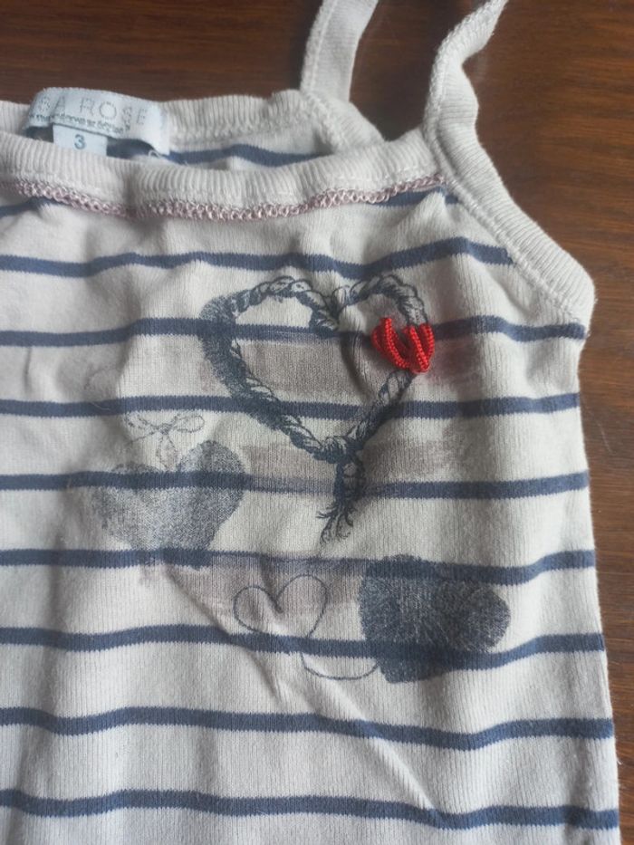 Débardeur / t-shirt bretelles 3ans - photo numéro 3
