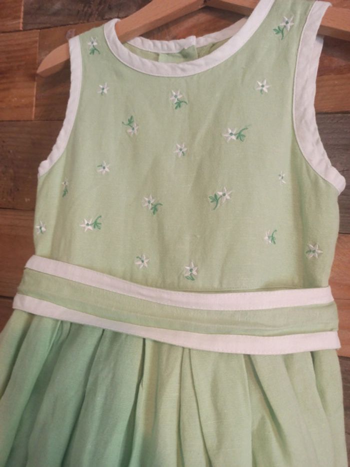 Robe cérémonie ou été vert pastel tbe 6 ans - photo numéro 3