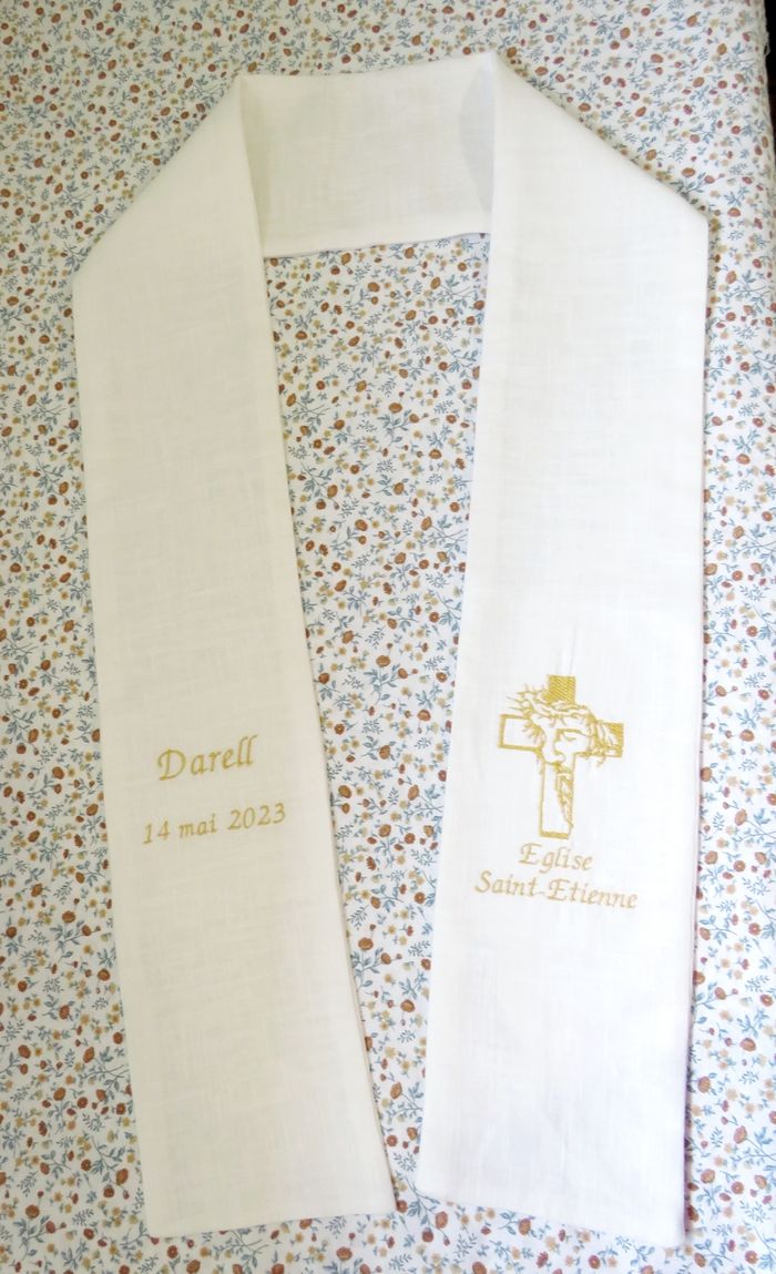 Étole de baptême - photo numéro 4