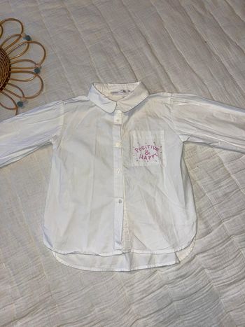 Chemise coupe oversize blanche