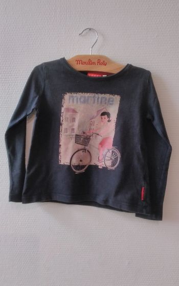 T-shirt noir Martine