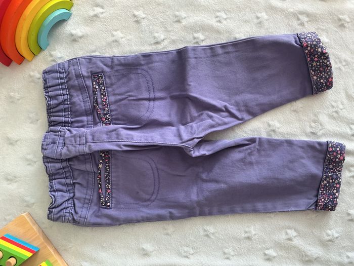 pantalon taille élastique violet 9 mois sergent major - photo numéro 9