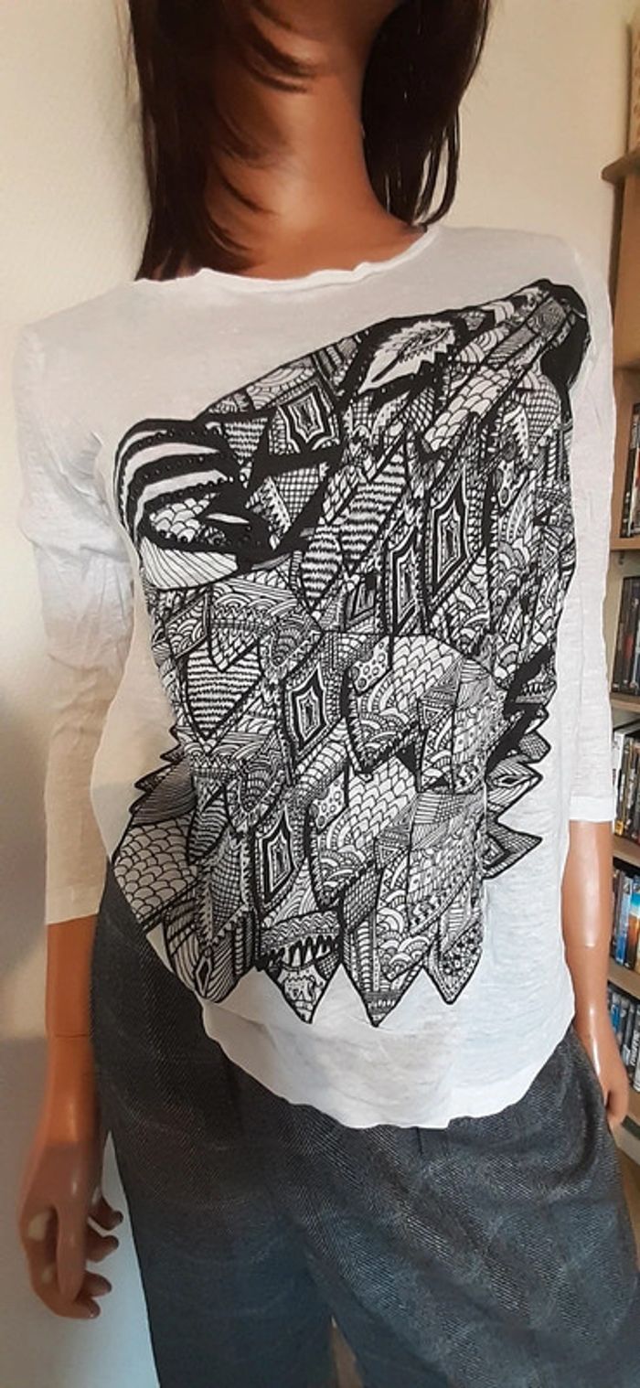 Haut manches 3/4 etam 42 xl - photo numéro 2