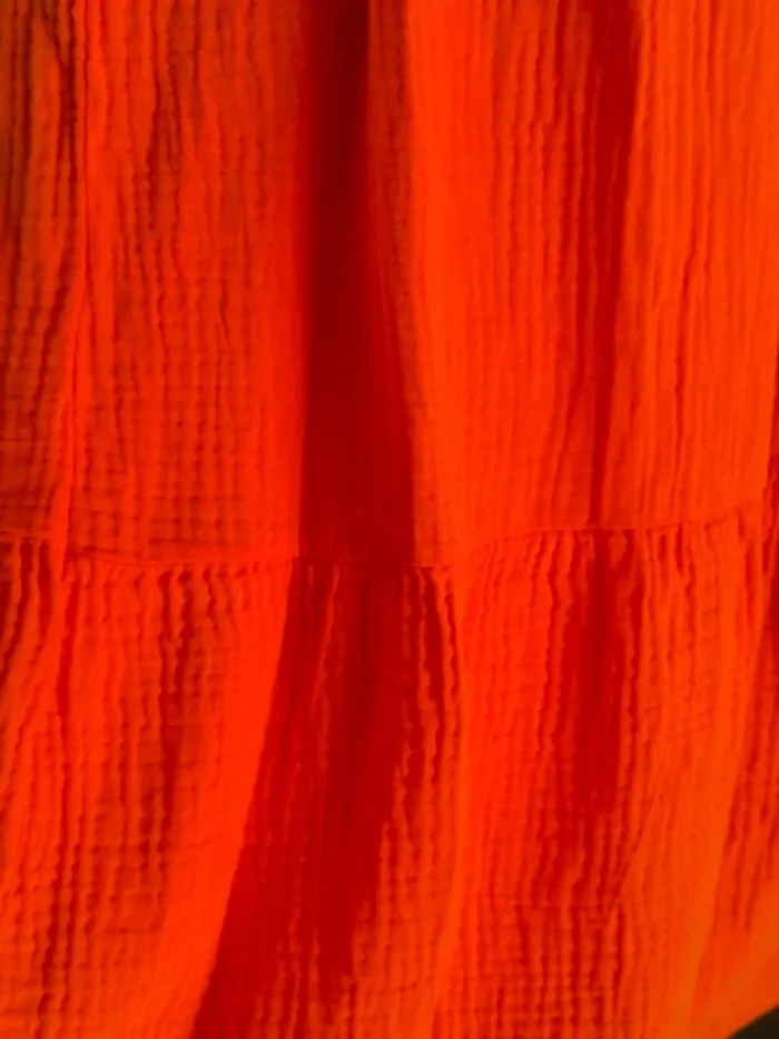 Jupe longue orange gaz de coton TU 36 à 42 - photo numéro 4