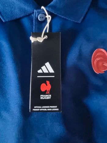 Polo officiel France Rugby Adidas xl neuf avec étiquette