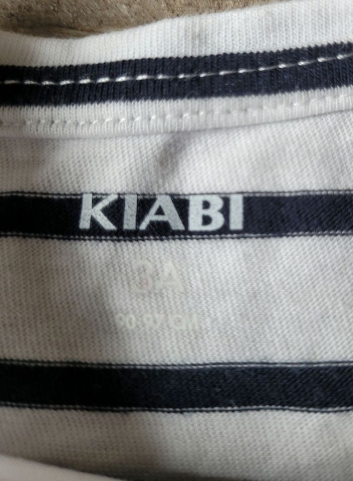 T-shirt manches longues marinière taille 3 ans - photo numéro 3