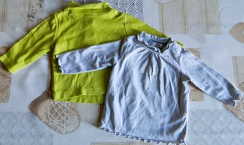 Lot de 2 sous pulls bébé fille "Okaïdi,Madi" T 3 mois