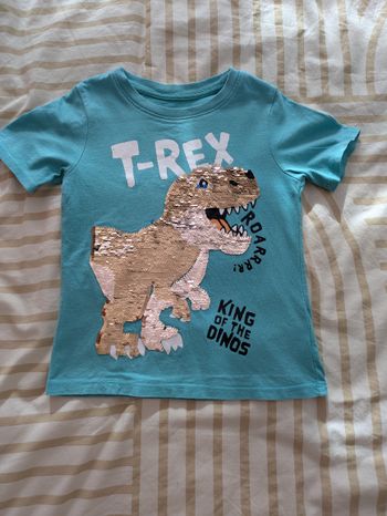T-shirt H&M Enfant - T-Rex Paillettes Réversibles