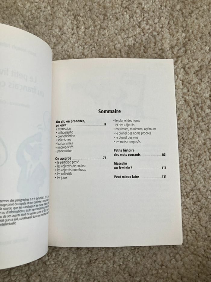 Livre souple - Le petit livre du français correct de Jean-Joseph Julaud - photo numéro 5