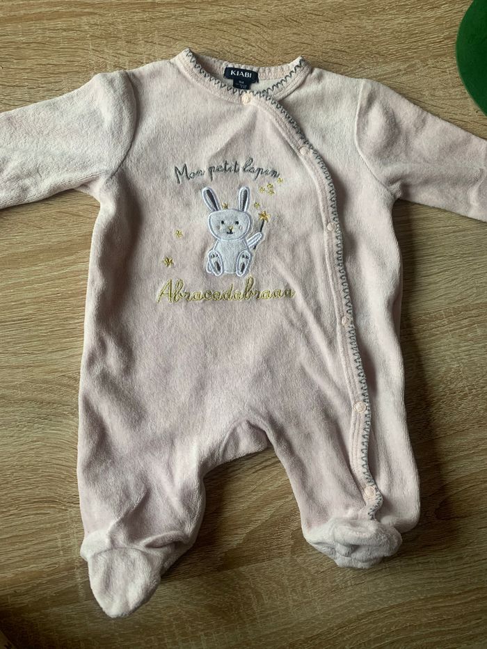 Lot de 9 pyjamas velours 1 mois - photo numéro 7