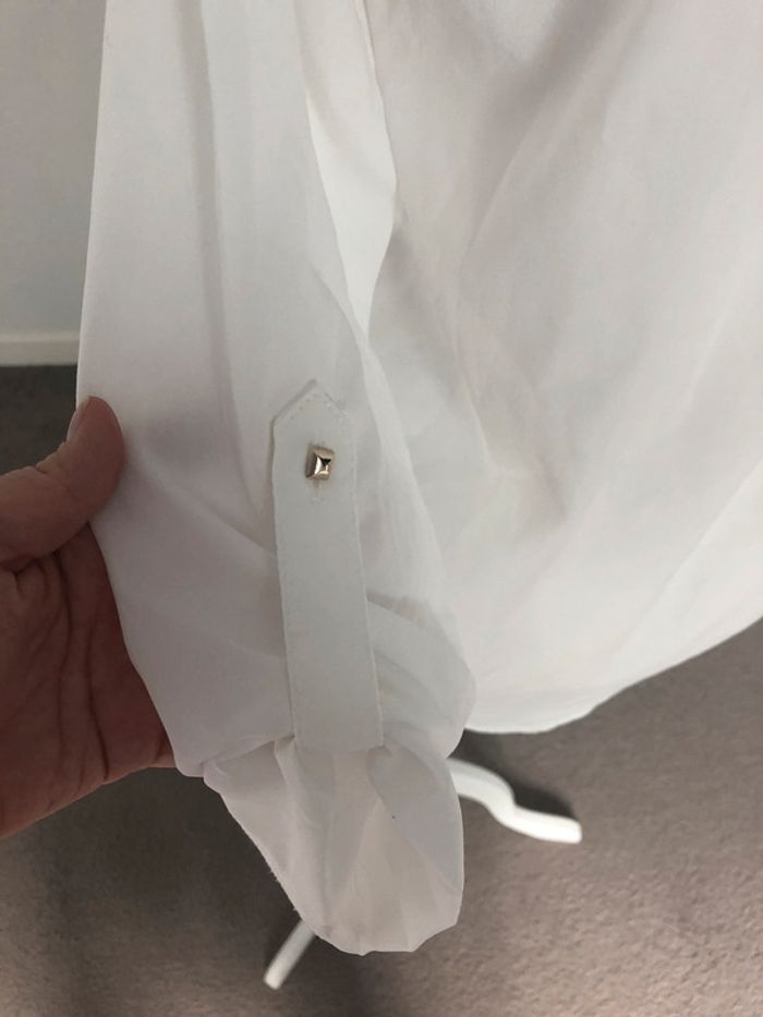 Chemise Zara blanche taille S - photo numéro 7