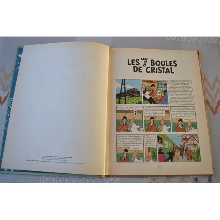 Tintin les sept boules de cristal B12 de 1955 - photo numéro 6