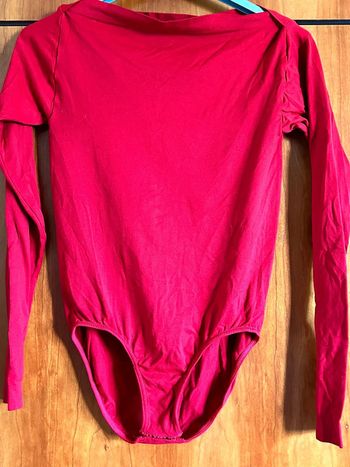 Body rouge manches longues 34-36