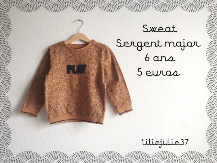 Sweat Sergent major 6 ans