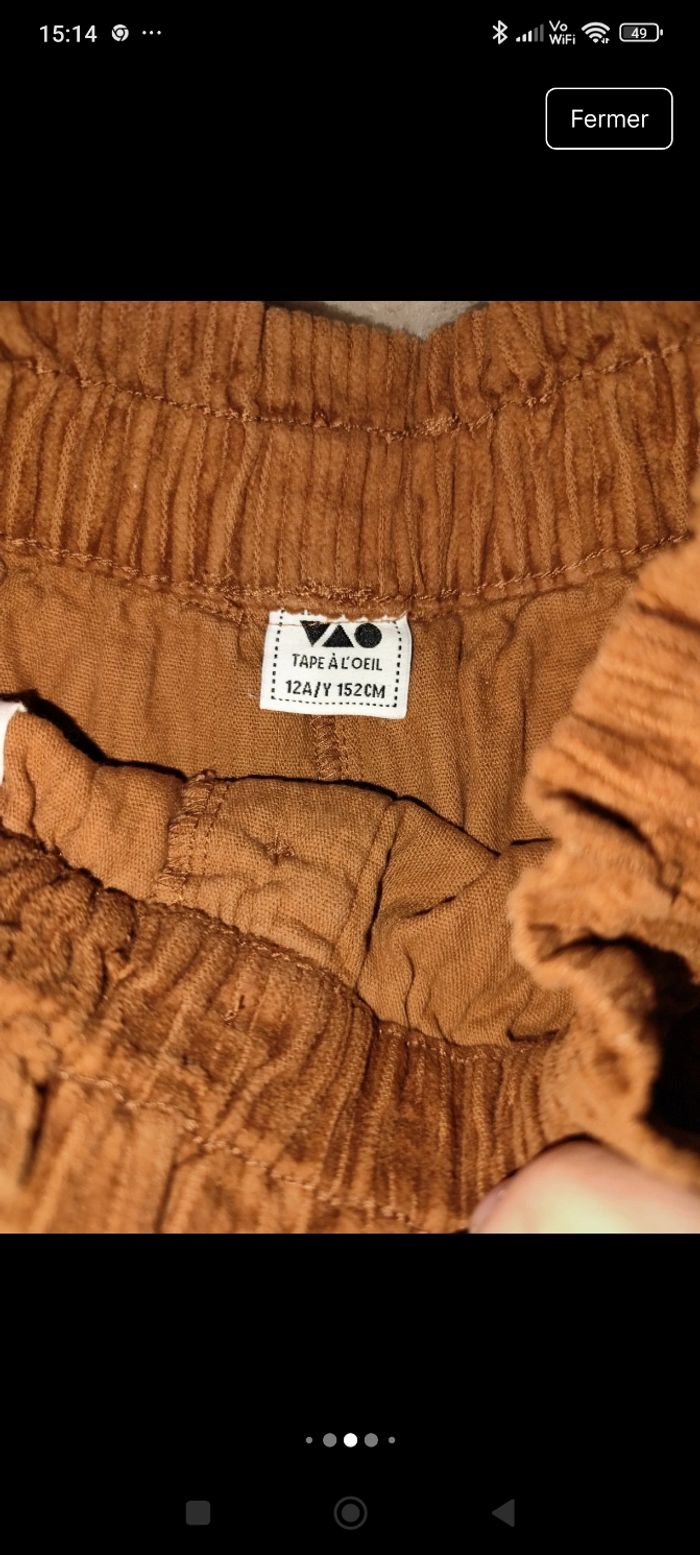 Shorts velour TAO 12 ans - photo numéro 7