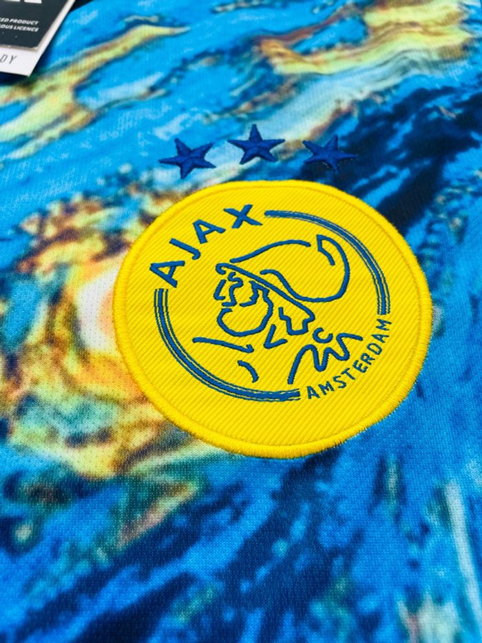 Maillot concept foot Van Gogh bleu taille S - photo numéro 6