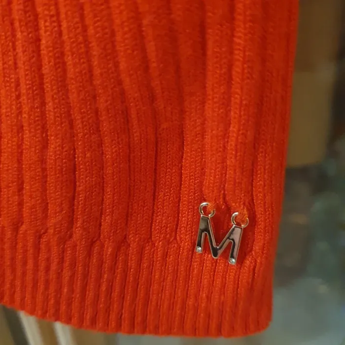 Magnifique haut col montant Couleur orange sanguine taille L Morgan - photo numéro 3