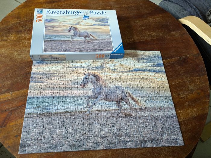 Joli puzzle Cheval sur la plage Ravensburger 500 pièces