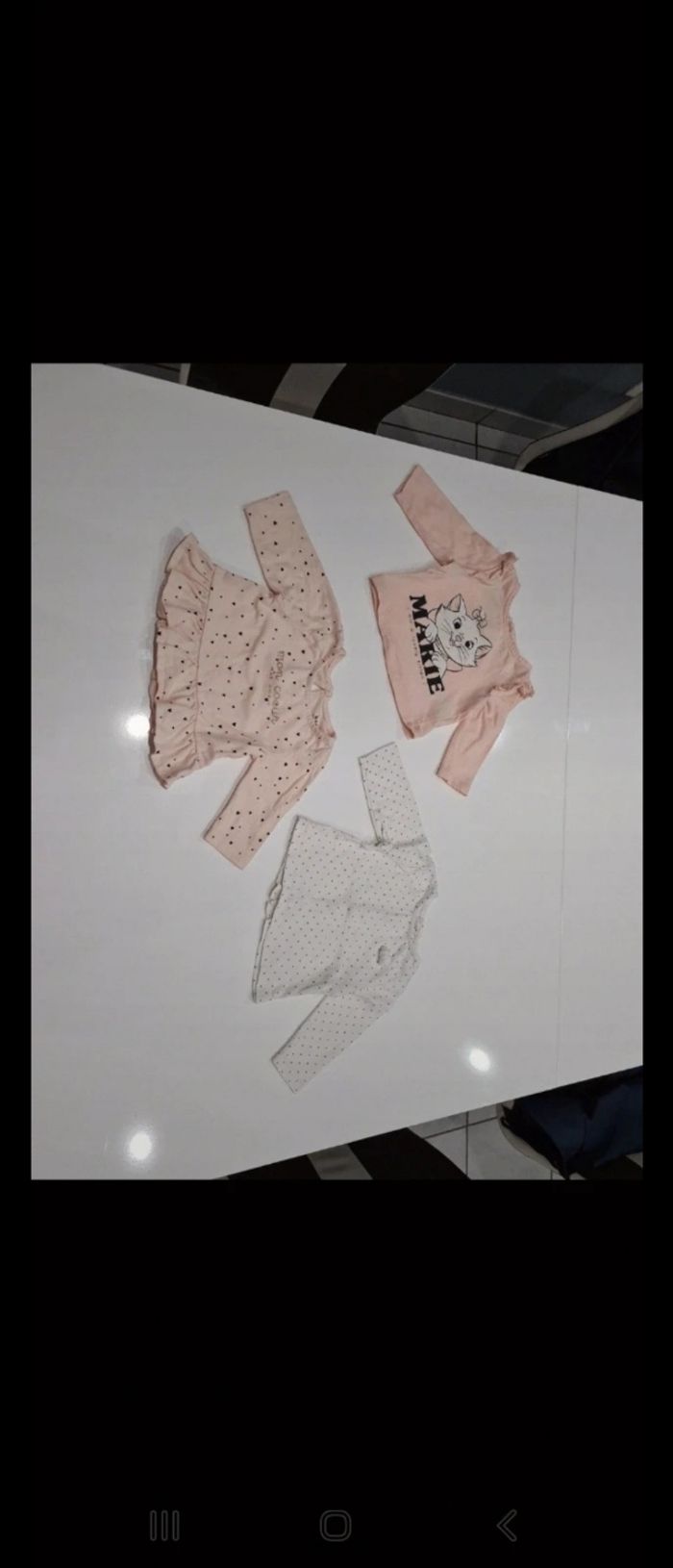 lot de 3 T shirts manche longue