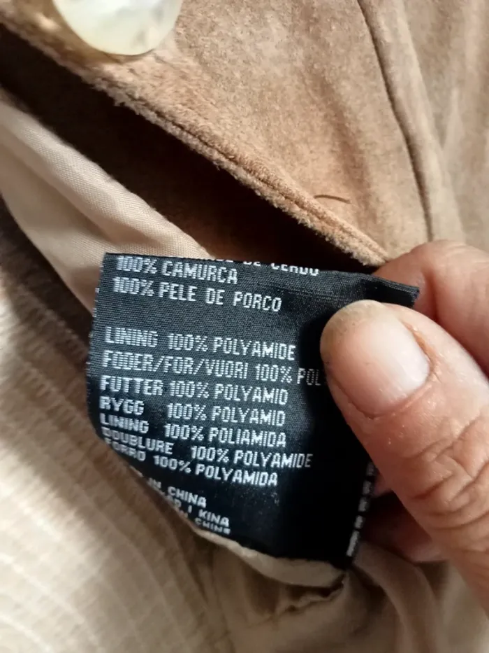 Veste saharienne vintage cuir - photo numéro 6