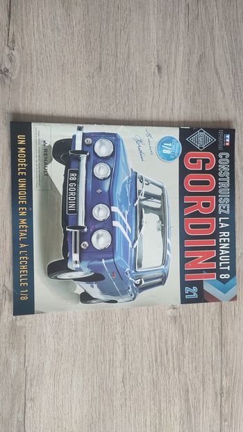 Fascicule numéro 21 n°21 seul sans pièce Renault R8 Gordini 1/8 1/8ème Eaglemoss collections #D08