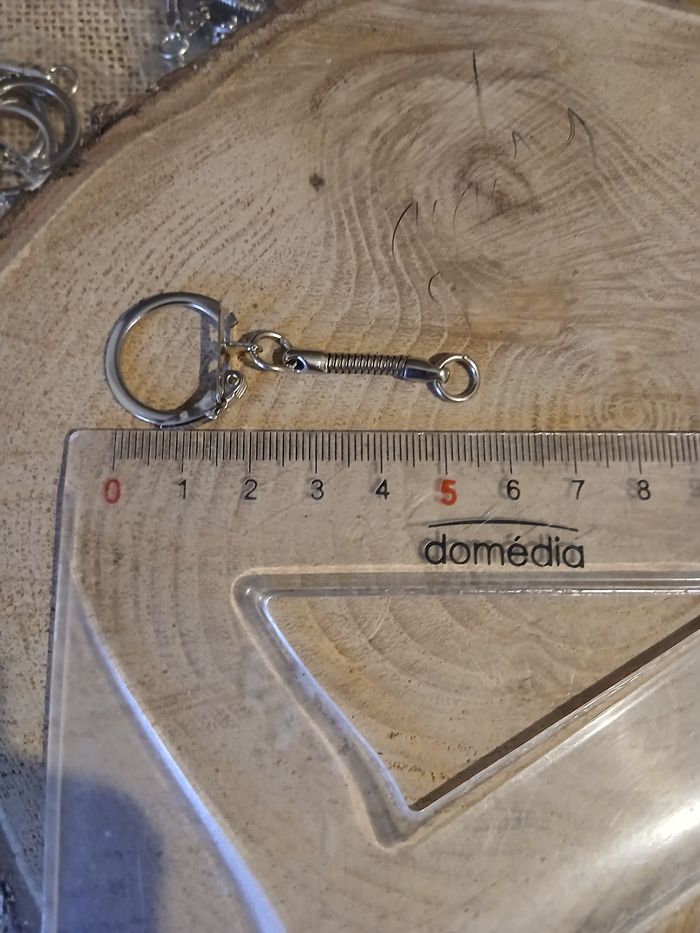 Lot de 30 attaches porte clé argenté - photo numéro 2