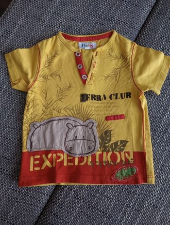 Tee shirt manches courtes 18 mois