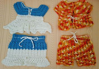 Ensembles en crochet bébé fille