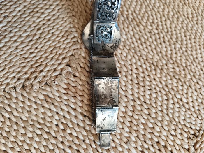 Vintage | Bracelet d'Indochine ancien argent 800 - photo numéro 10