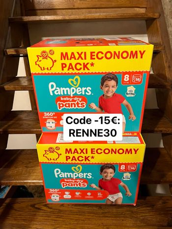 Couche taille 8 Pampers Baby Dry taille 8 : 116 culottes