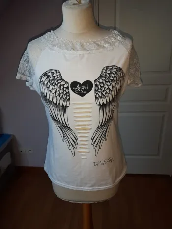 Tshirt dentelle