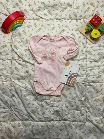 body manches longues rose pommette 6 mois