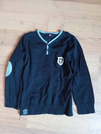 Pull 5 ans Tissaia badge tête de mort