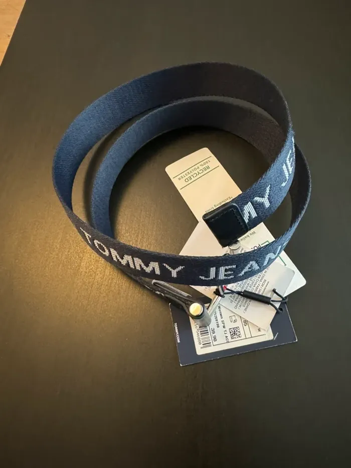 Ceinture Tommy Jeans bleu marine taille 85 cm - photo numéro 3