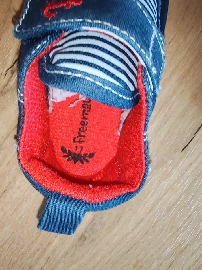 Chaussures garçon neuves freemouss 17 bleu et rouge - photo numéro 12