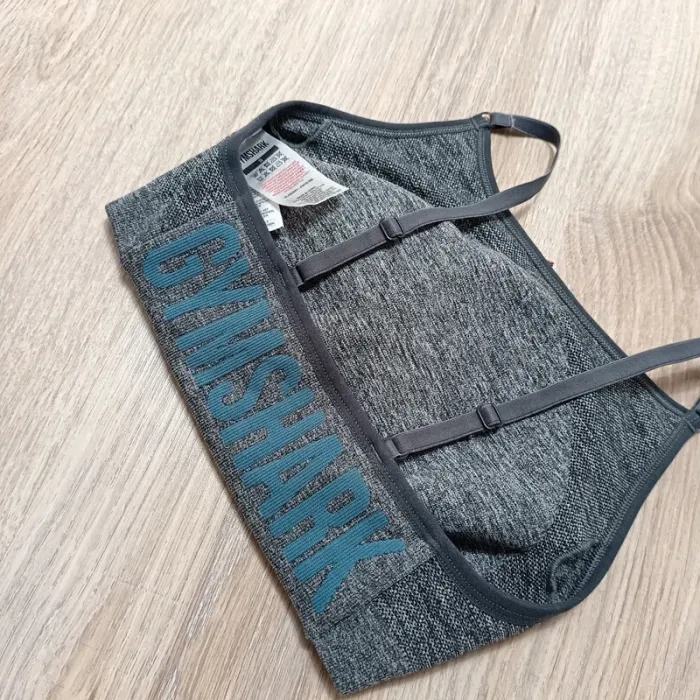 Brassière gymshark femme s gris foncé chiné - photo numéro 3