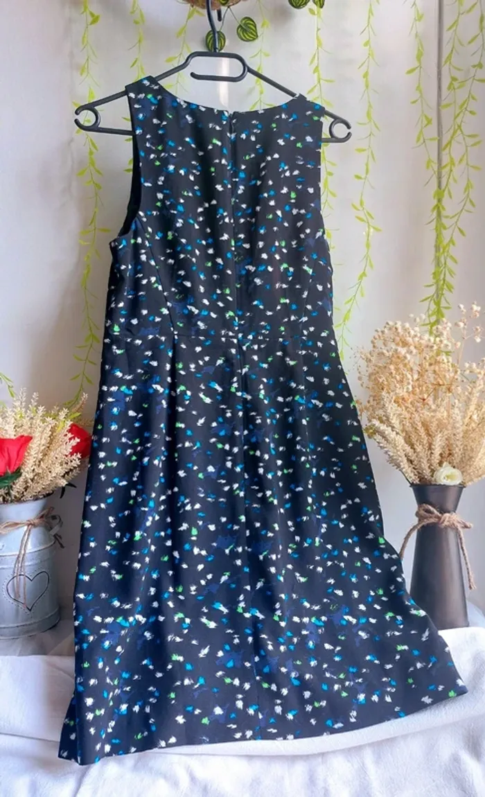 Robe d'été J.Crew – Taille 6 – Noir Imprimé – État : Excellent - photo numéro 5