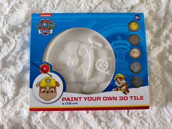 Peint ton carreau en plâtre 3d Paw Patrol