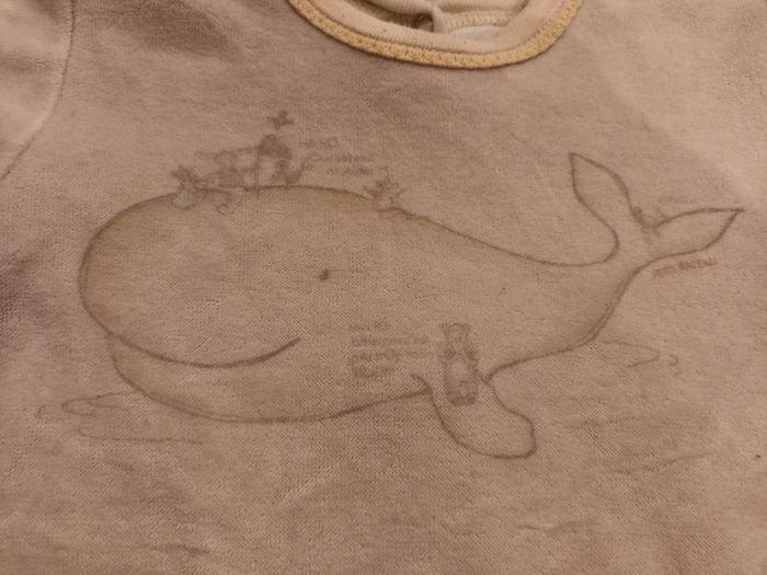 Pyjama dors-bien en velours Petit bateau 3mois - photo numéro 2